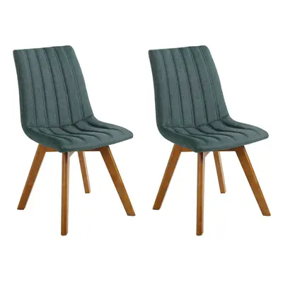 Set of Dining Chairs CALGARY Dark Green