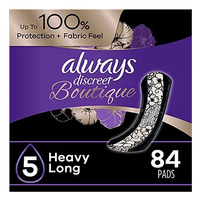 Always Discreet Boutique Incontinence Pads, Heavy Absorbency, Long Length, Count