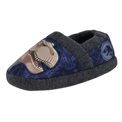 Favorite Characters Jurassic World Slipper 0JPF225 (Toddler/Little Kid) Blue SM (5-6 Toddler)