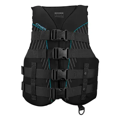 O'Neill Women's Superlite USCG Life Vest Black/Black/Black:Turquoise