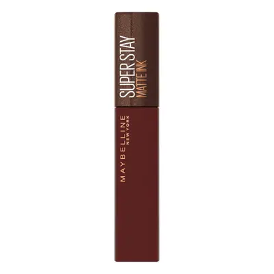 New York Lipstick, Super Stay Matte Ink Coffee, Liquid, Matte and Long-Lasting, No. Mocha Invent