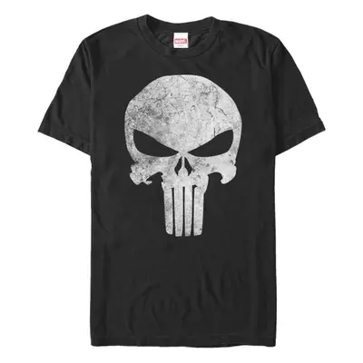 Marvel Big & Tall Classic Punisher Distresskull Men's Tops Short Sleeve Tee Shirt Black XX-Large