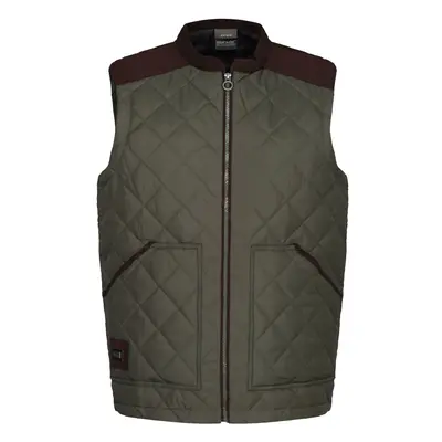 (S, Dark Khaki) Regatta Mens Moreton Quilted Body Warmer