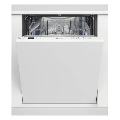 Indesit Fully Integrated Standard Dishwasher - White with Fixed Door Fixing Kit - E Rated