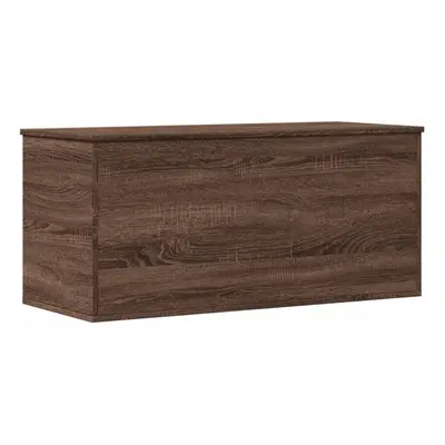 vidaXL Storage Box Blanket Box Storage Chest Box Brown Oak Engineered Wood