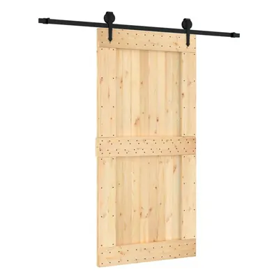 vidaXL Sliding Door with Hardware Set Interior Door Barn Door Solid Wood Pine