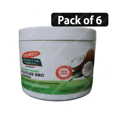 (Pack of 6) Coconut Oil Moisture Gro Hair Dress 8.8oz