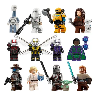 12pcs Star Wars Toys Action Mini Figures Fit Lego Sets