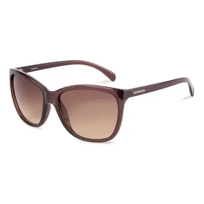 Calvin Klein Women's CK19565S Square Sunglasses Milky Brown/Gradient