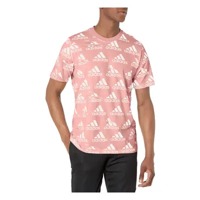 adidas Men's Essentials Brandlove Tee Wonder Mauve X-Large