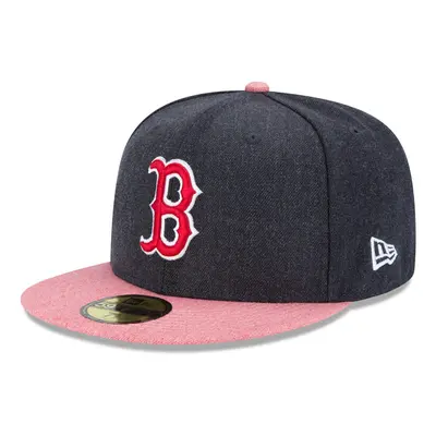 MLB Boston Red Sox Heather Action 59FIFTY Fitted Cap, 7, Navy