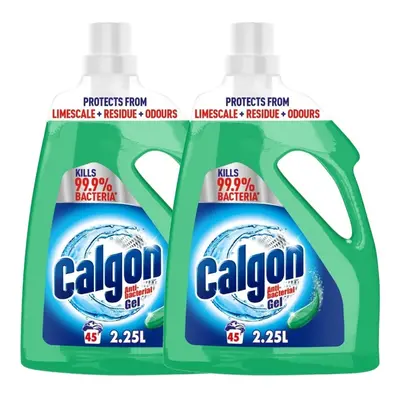 Gel Calgon Antibacterial Gel Washing Machine Softener 2.25 Litres Total 4.5L Pack