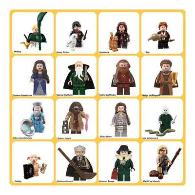 16PCS Harry Potter Minifigure Toy Building Blocks