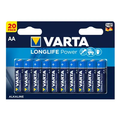 Varta Longlife Power AA Alkaline Batteries LR6 - Pack of - Packaging May Vary