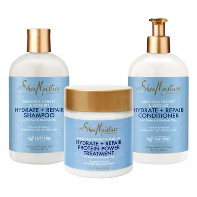 Shea Moisture Manuka Honey & Yogurt Shampoo, Conditioner & Mask (Set Of 3)