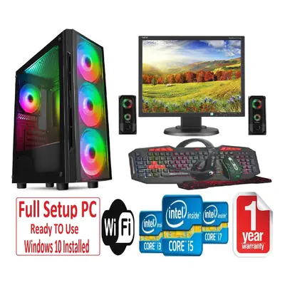 Fast Gaming PC Bundle - i5 8GB RAM 1TB GT710 2GB - Lighting Speakers - FLASH