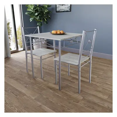 (Oak) Roslyn Seater Wood Metal Home Kitchen Dining Set