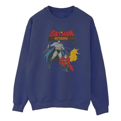 (M, Navy Blue) DC Comics Mens Batman And Robin Sweatshirt