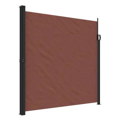 (brown, x cm) vidaXL Retractable Side Awning Outdoor Privacy Screen Balcony Sunshade Shelter