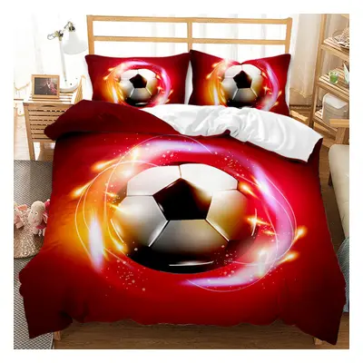 (Style 06, Single(135X200CM/2PCS)) Football Kids Bedding Single Double Duvet Cover UK