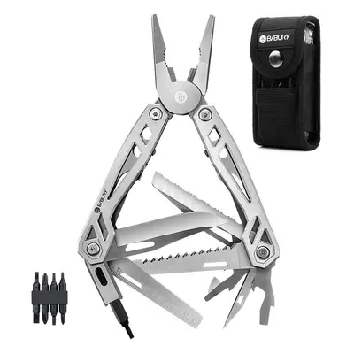 BIBURY Multi-Tool, in Multitools Pliers with Rope Cutter, Can Opener, Screwdriver, EDC Tools for