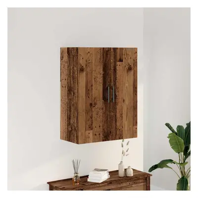 vidaXL Wall Mounted Cabinet Old Wood 69.5x34x90 cm