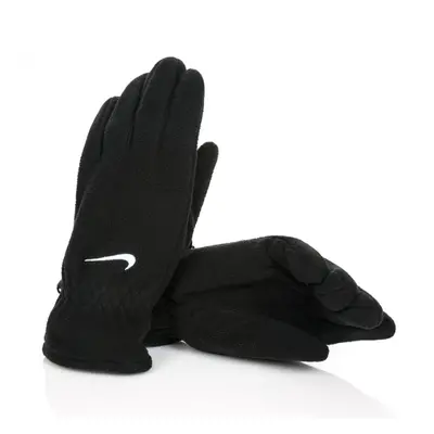 Nike Fleece Gloves (Black/White Medium)