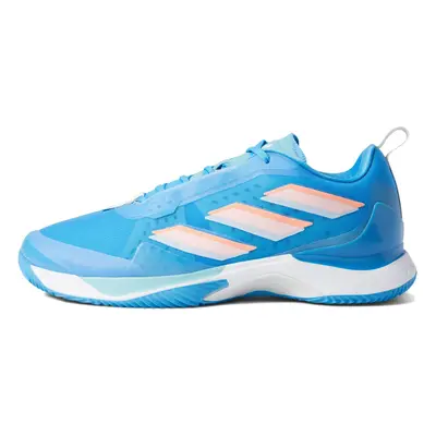 adidas Women's Avacourt Tennis Shoe Pulse Blue/White/Mint Ton (Clay)