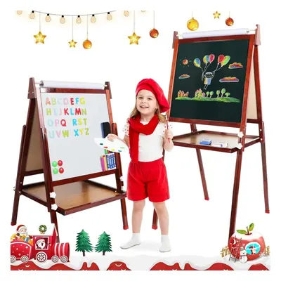 Adjustable Double-Sided Kids Bamboo Easel