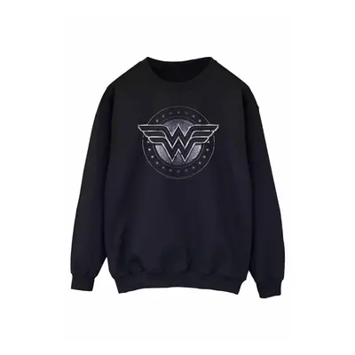 (L, Black) DC Comics Womens/Ladies Wonder Woman Star Shield Sweatshirt