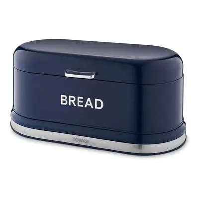 Tower T826170MNB Belle Bread Bin, Midnight Blue, Steel