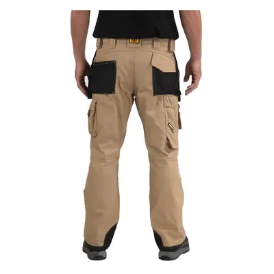 Caterpillar Men's Trademark Work Pants Built from Tough Canvas Fabric