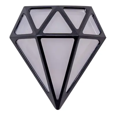 Matt Black Diamond LED Outdoor/Bathroom wall lamp IP64