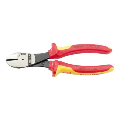 Knipex 08 180UKSBE VDE Fully Insulated High Leverage Diagonal Side Cutters (180mm)