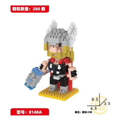 (280PCS Thor) Marvel Avengers Super Heroes Mini Figures Dc Set Fit Lego DIY Building Blocks Toys