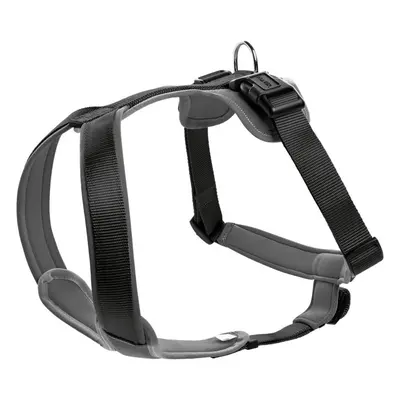 HUNTER NEOPREN dog harness, nylon, padded with neoprene, for sport and leisure,black / gray, nyl