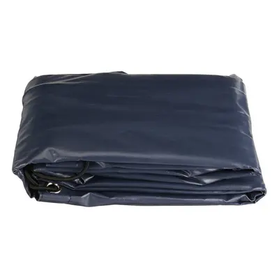 (Blue) Trailer Cover 600D Waterproof Windproof Dust Protector With Rubber Belt 155x125x13cm