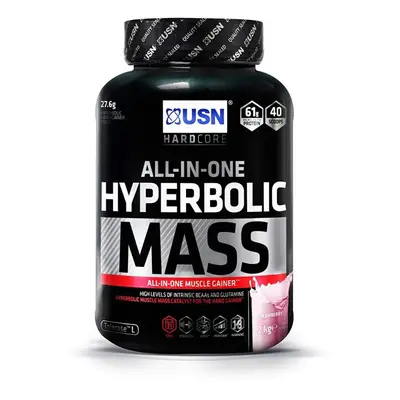 (Strawberry) USN Hyperbolic Mass High Protein Creatine & Carbohydrates All In One Gainer 2kg