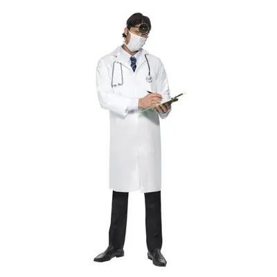 Smiffy's Doctors Costume - Medium - Fancy Dress Doctor Mens Coat Mask Smiffys - costume fancy dr