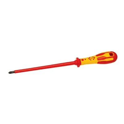 CK T49143-2200 Dextro VDE Electricians Insulated Screwdriver Pozi PZ x 200mm