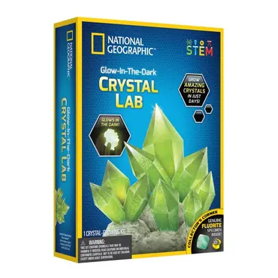 National Geographic JM00600 NG Green Glow in The Dark Crystal Growing Lab