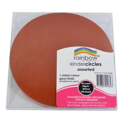 Rainbow Glossy Color Circles 100pcs 180mm