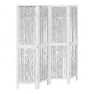 (40 x cm/ piece) vidaXL Room Divider Panels Office Privacy Screen White Solid Wood Paulownia