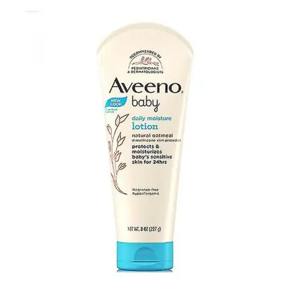 Aveeno Baby Oatmeal Lotion Baby Cream Light Blue Milk 227g