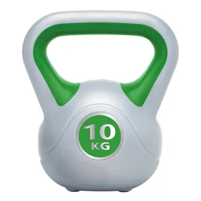 10KG Vinyl Gripped Kettlebell - Podwer Coated Cast Iron - Kettle Bell Swing