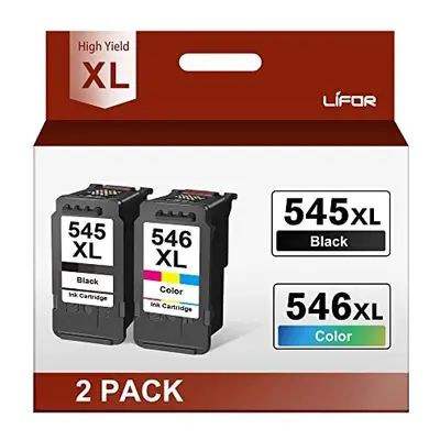 545 and XL Replacement for Canon 546 Ink Cartridges 545XL 546XL PG-545XL CL-546XL for Pixma TS33