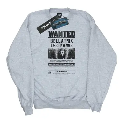 (XL, Heather Grey) Harry Potter Womens/Ladies Wanted Bellatrix Lestrange Sweatshirt