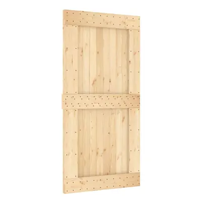 (plain design, x cm) vidaXL Solid Pine Wood Door Porch Wooden Sliding Entrance Door Home Front D