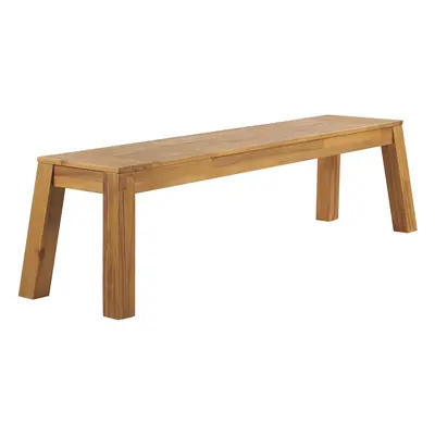 Garden Bench LIVORNO Acacia Wood Light Wood