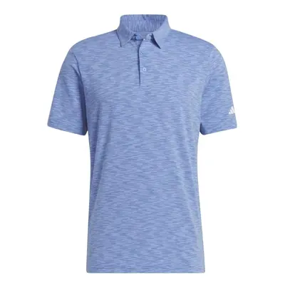 adidas Men's Space Dye Polo Shirt Blue Fusion Small